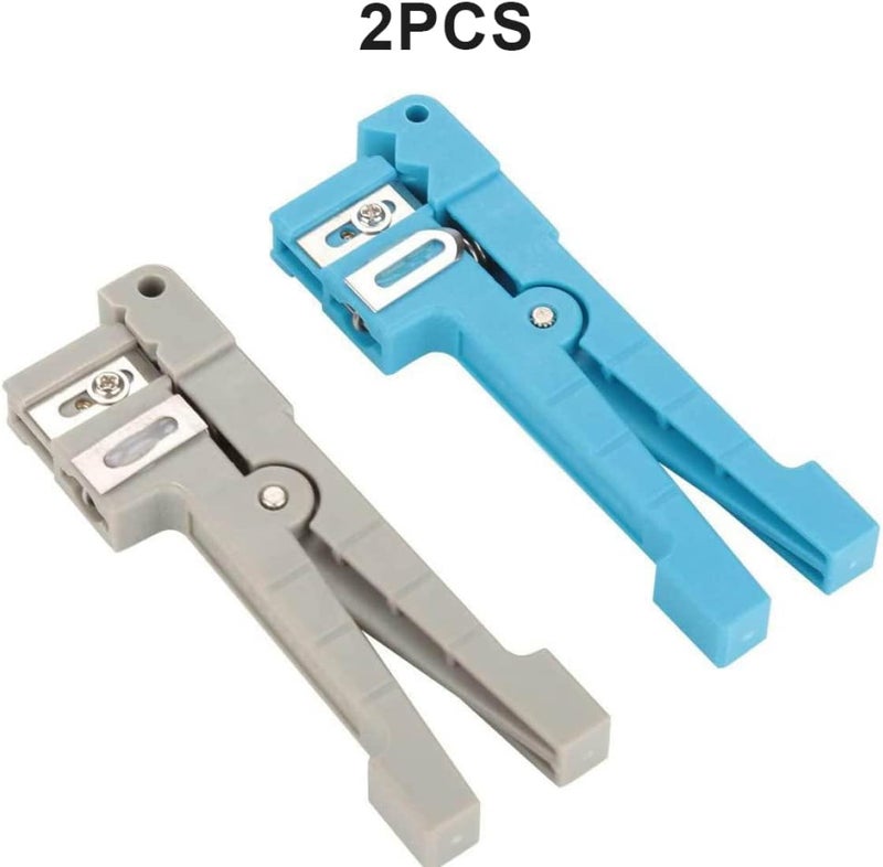 woobles Coax Cable Stripper, Coaxial Cable Stripper Wire Jacket Fiber Optic Horizontal Slitter 45-163 45-162 2PCS, Cable Stripper - Image 5